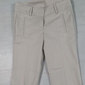 Ann Taylor Khaki Crop Pants NWT size 00P